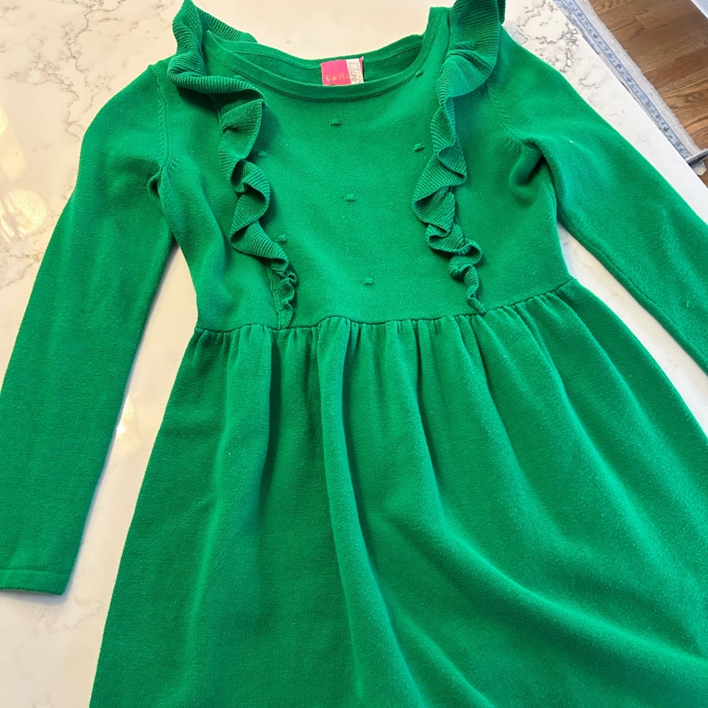 Girls Lilly Pulitzer Kelly Green Sweatee Dress